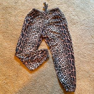 Onzie leopard sweatpants.